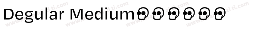 Degular Medium字体转换